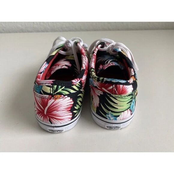 Vans Women’s Atwood Low Aloha  Low Top Hawaiian Floral Sneakers  Size 7 - Picture 4 of 7